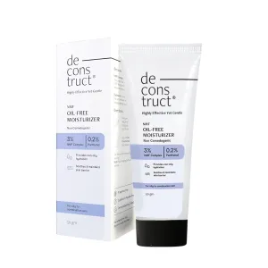 'DE' construct. Oil-Free Moisturizer For Oily Skin | 3% NMF Complex   0.2% Panthenol | Lightweight Gel Moisturizer | For Oily to Combination Skin | 50gm