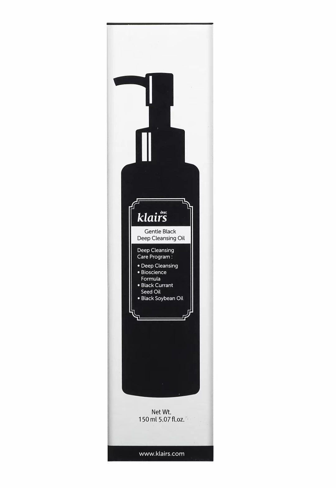 Dear. Klairs, Gentle Black Deep Cleansing Oil