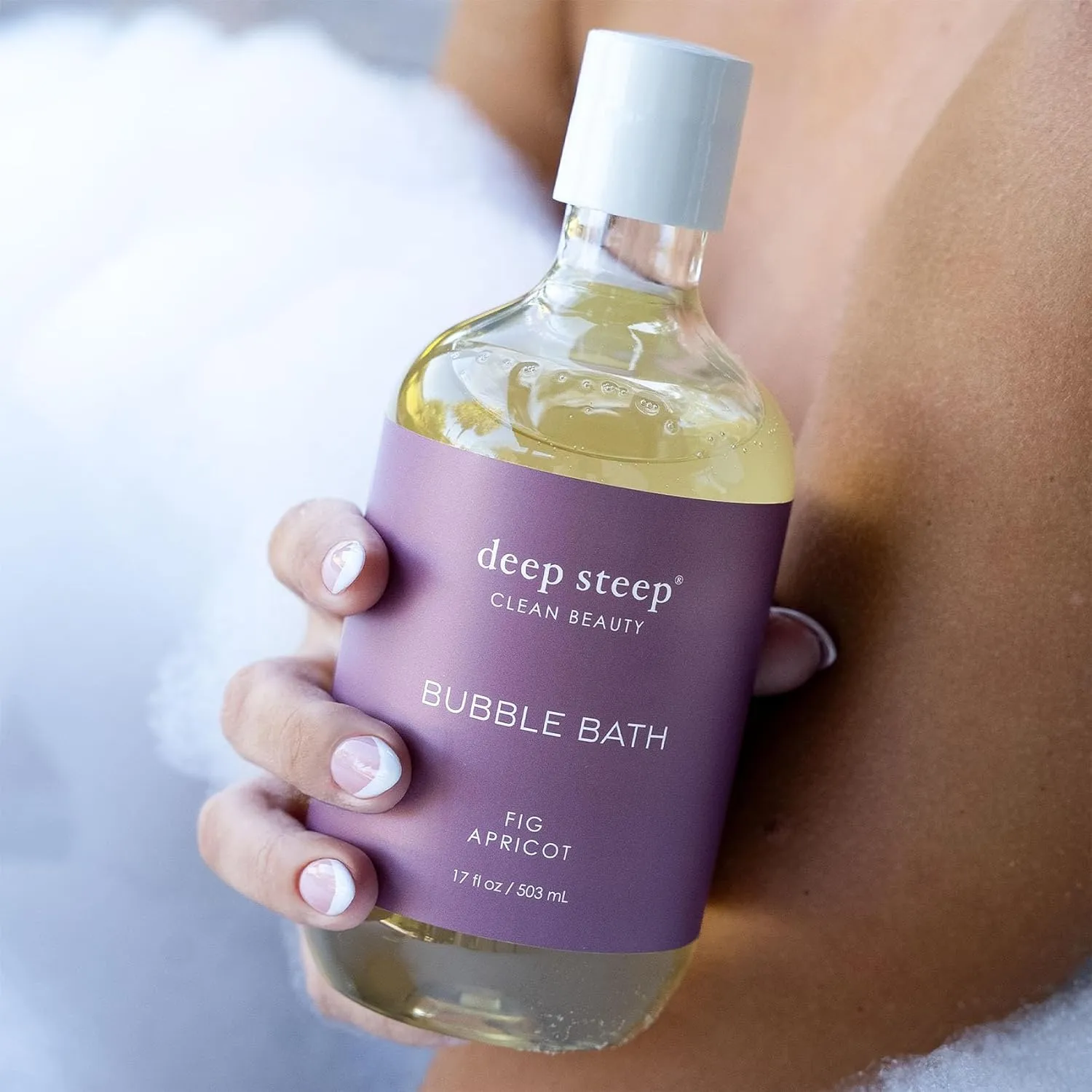 Deep Steep Bubble Bath, 17 Ounce (Pack of 2) (Fig Apricot)