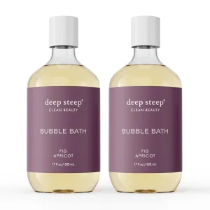 Deep Steep Bubble Bath, 17 Ounce (Pack of 2) (Fig Apricot)