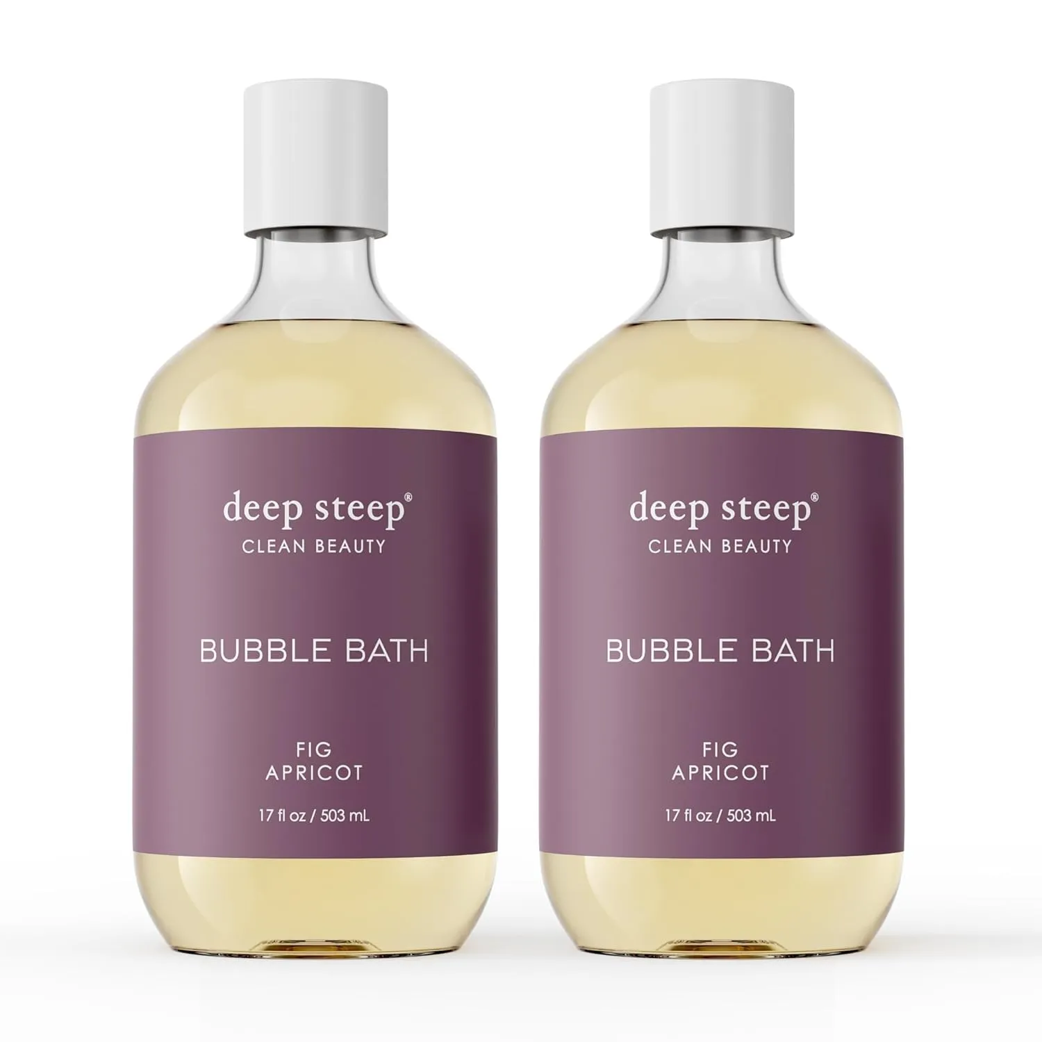 Deep Steep Bubble Bath, 17 Ounce (Pack of 2) (Fig Apricot)