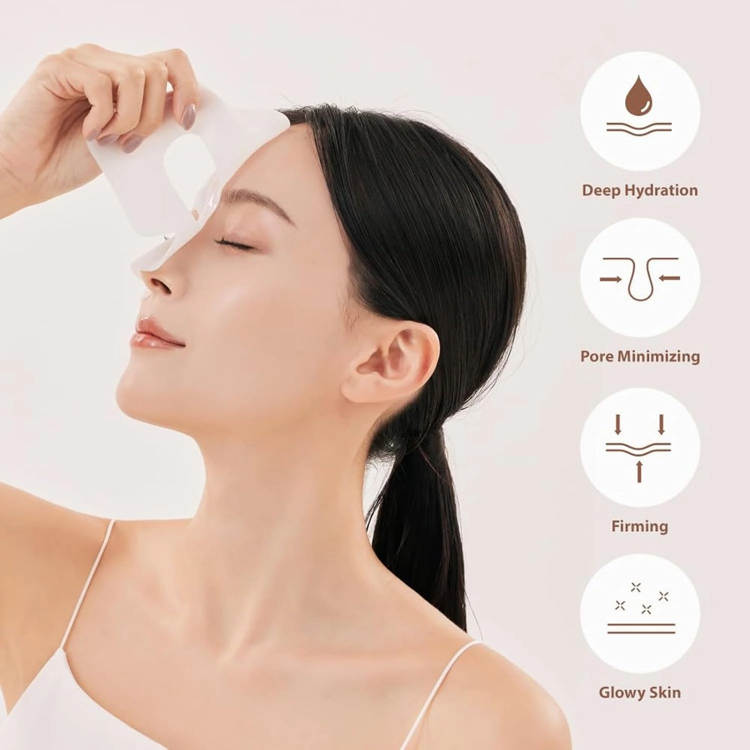 Deep Collagen Mask - Elastic, Tightening, Moisturizing & Hydrating Night Mask For Anti-Aging For Women, Facial Sheet Masks With Low Molecular Weight Collagen For Lifting, Firming (4)