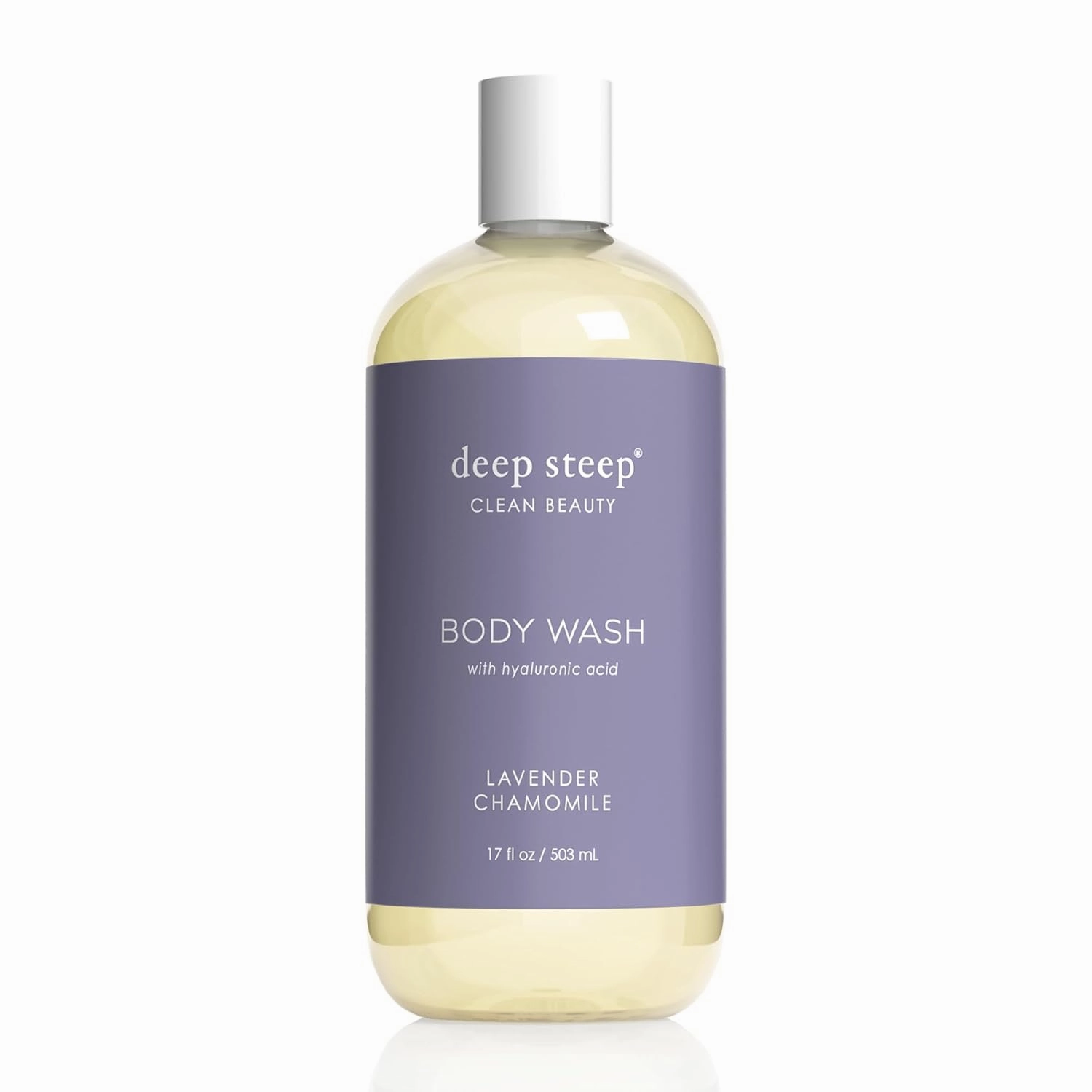 Deep Steep Body Wash with Hyaluronic Acid for Optimal Skin Hydration 17oz (Lavender Chamomile)