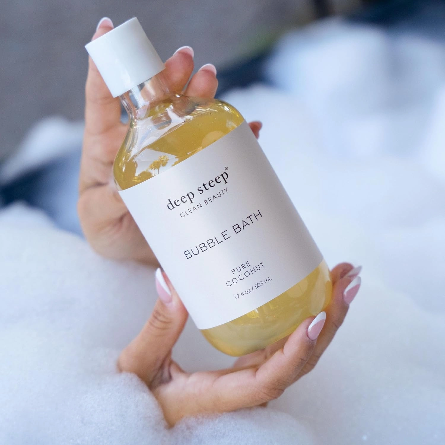 Deep Steep Bubble Bath, 17 Ounce (Pack of 2) (Pure Coconut)
