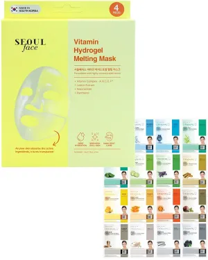 DERMAL 16 Combo Pack A   Vitamin Hydrogel Melting Jelly Gel Mask 4ea Bundle