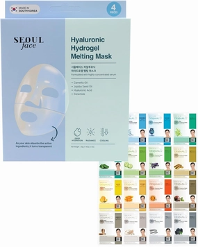 DERMAL 16 Combo Pack A Collagen   Hyaluronic Hydrogel Melting Jelly Gel Mask 4ea Bundle