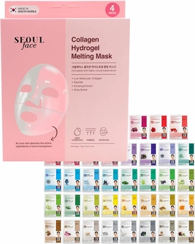 DERMAL 39 Combo Sheet Mask   Collagen Hydrogel Melting Jelly Gel Mask 4ea Bundle