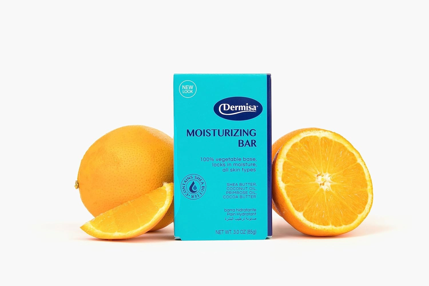 Dermisa Moisturizing Bar | with Cocoa Butter, Coconut Oil, and Shea Butter | NO PARABENS | Pack of 3