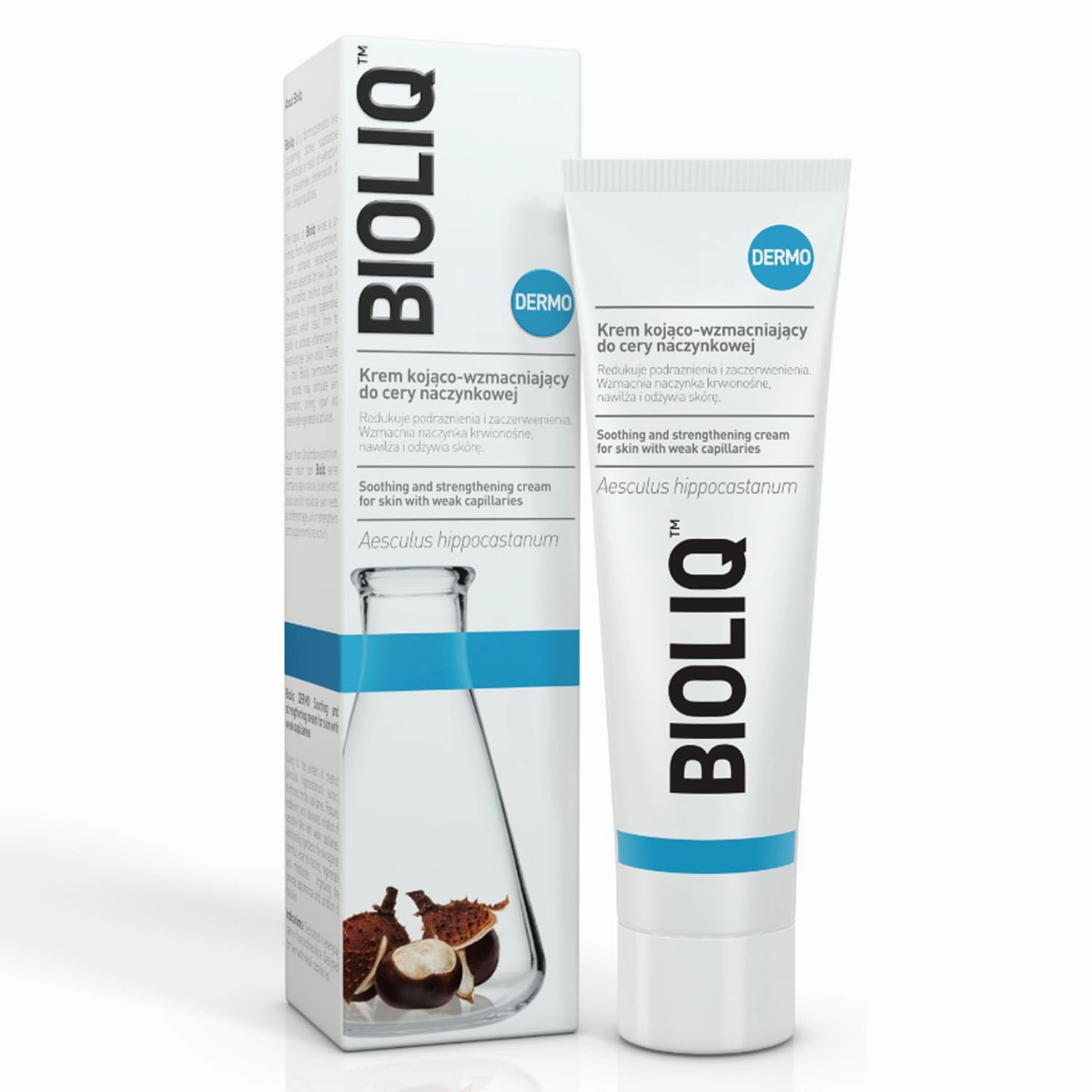 Dermo Soothing and Strengthening Cream for Couperose Skin - Enriched with Horse Chestnut Extract Reduces Redness and Irritation - 50ml