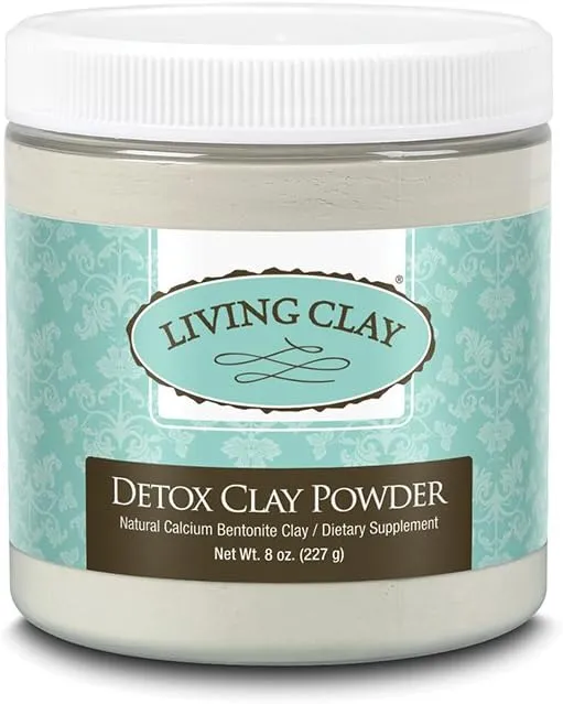 Detox Clay Powder | All-Natural Bentonite Calcium Clay for Internal & External Deep Cleansing | Perfect for Mask, Bath or Wrap | 8 oz