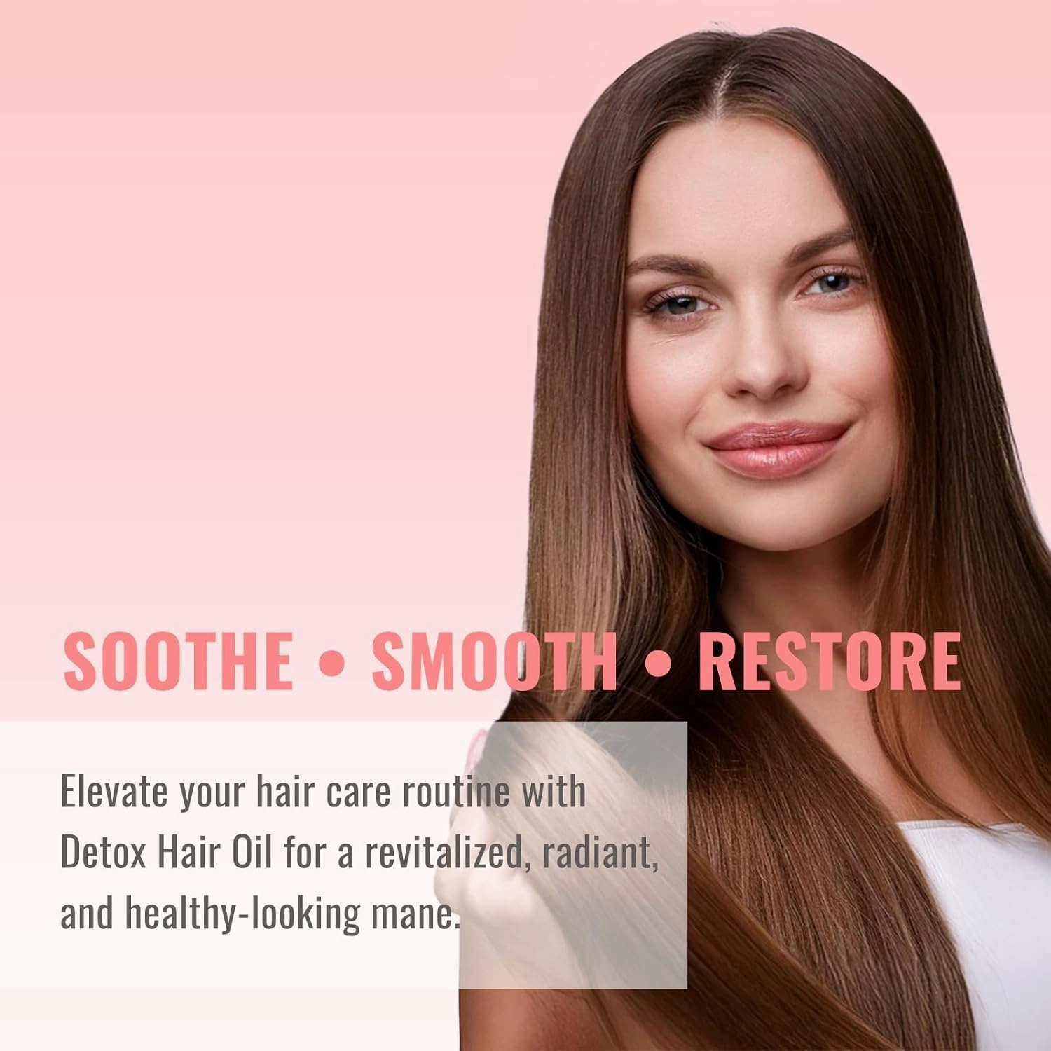 Detox Hair Oil, Hair Serum Treatment for Purifying & Revitalizing Dry Damged Hair, Deeply Cleansing Buildup 100ml