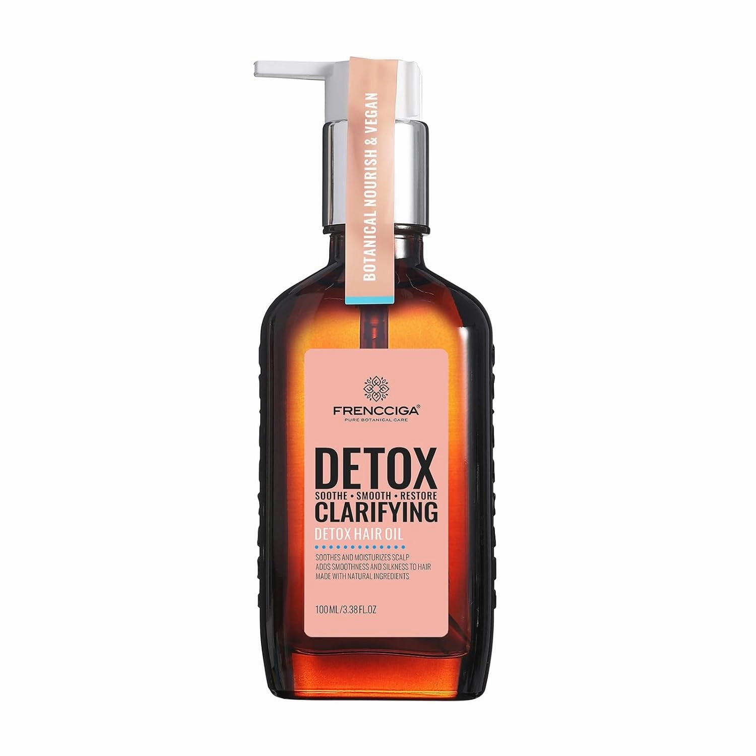 Detox Hair Oil, Hair Serum Treatment for Purifying & Revitalizing Dry Damged Hair, Deeply Cleansing Buildup 100ml