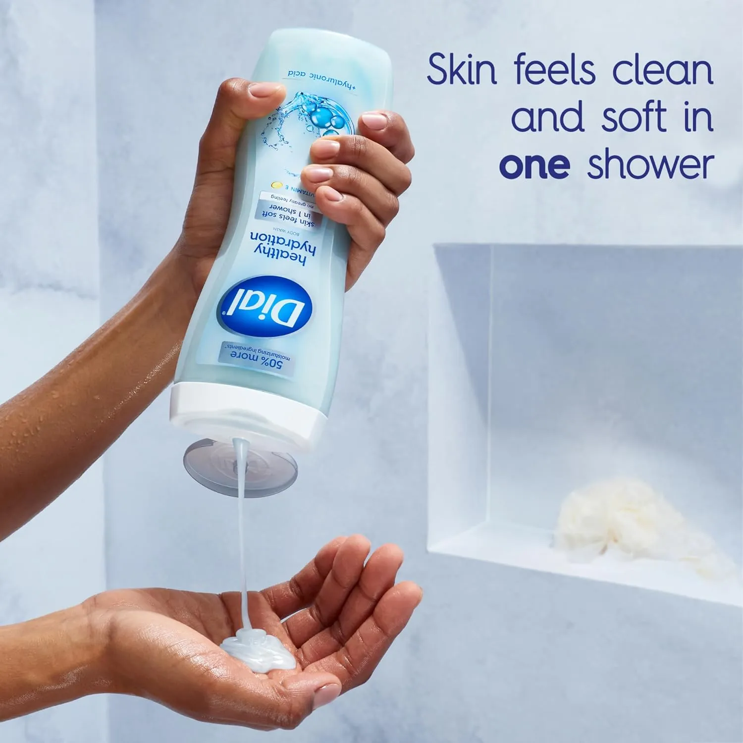 Dial Body Wash, Healthy Hydration, 16 fl oz (Pack of 4)