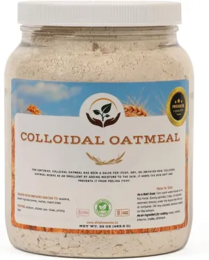Dirty Treasures Organic Colloidal Oatmeal Bath - Oatmeal for Skin - Soap Making - 2lbs (32OZ)