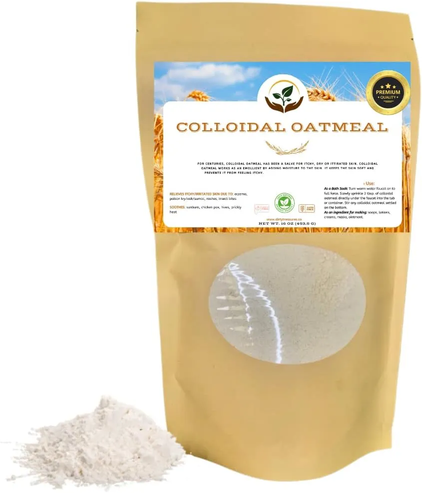 Dirty Treasures Organic Colloidal Oatmeal | Oatmeal Bath & Soap Making | 16oz