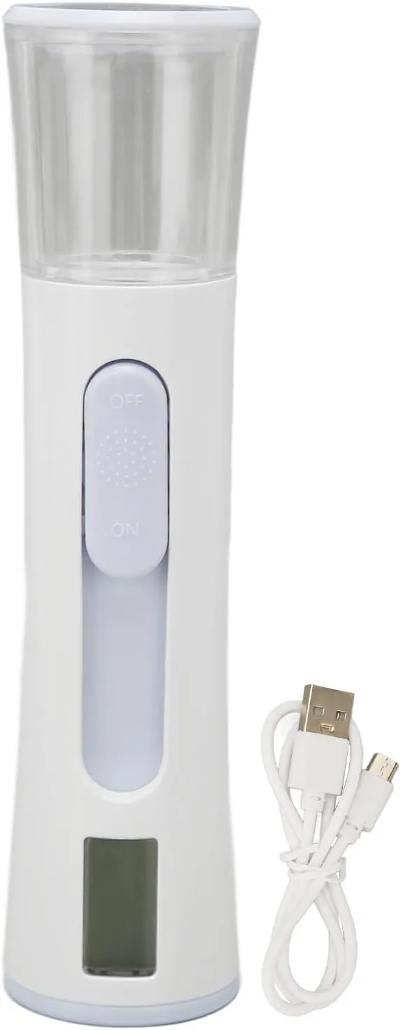 Double Head Nano Facial Steamer with LCD Display, Skin & Oil Tester, Face Sprayer for Hydration, Gift for Girlfriend