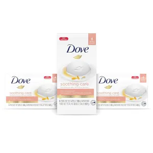 Dove Moisturizing Beauty Bar Soap For Sensitive Skin with Calendula Oil Effectively Washes Away Bacteria, Hydrating and Replenishing Skin Care 3.75 oz 14 Bars