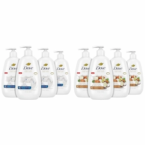 Dove Advanced Care Hand Wash Deep Moisture 4 Count for Soft, Smooth Skin, More Moisturizers & Advanced Care Hand Wash Shea Butter & Warm Vanilla 4 Count for Soft, Smooth Skin