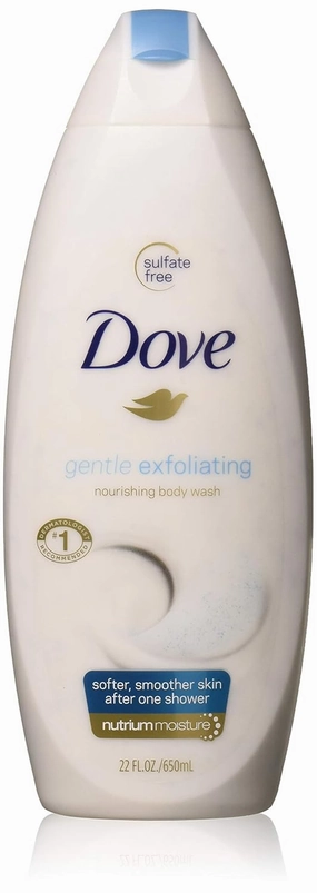 Dove Body Wash 22 oz Gentle Exfoliating (3 Pack)