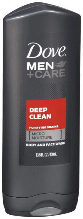 Dove Men Care Body & Face Wash, Deep Clean 13.50 oz (Packs of 6)