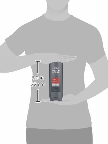 Dove Men Care Body and Face Wash, Deep Clean 18 oz, Pack of 3