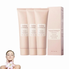 Dpoiex Purifying Exfoliating Gel, Dpoiex Exfoliating Gel, Moisturizing Deep Cleansing Face (3PCS, OEN SIZE)