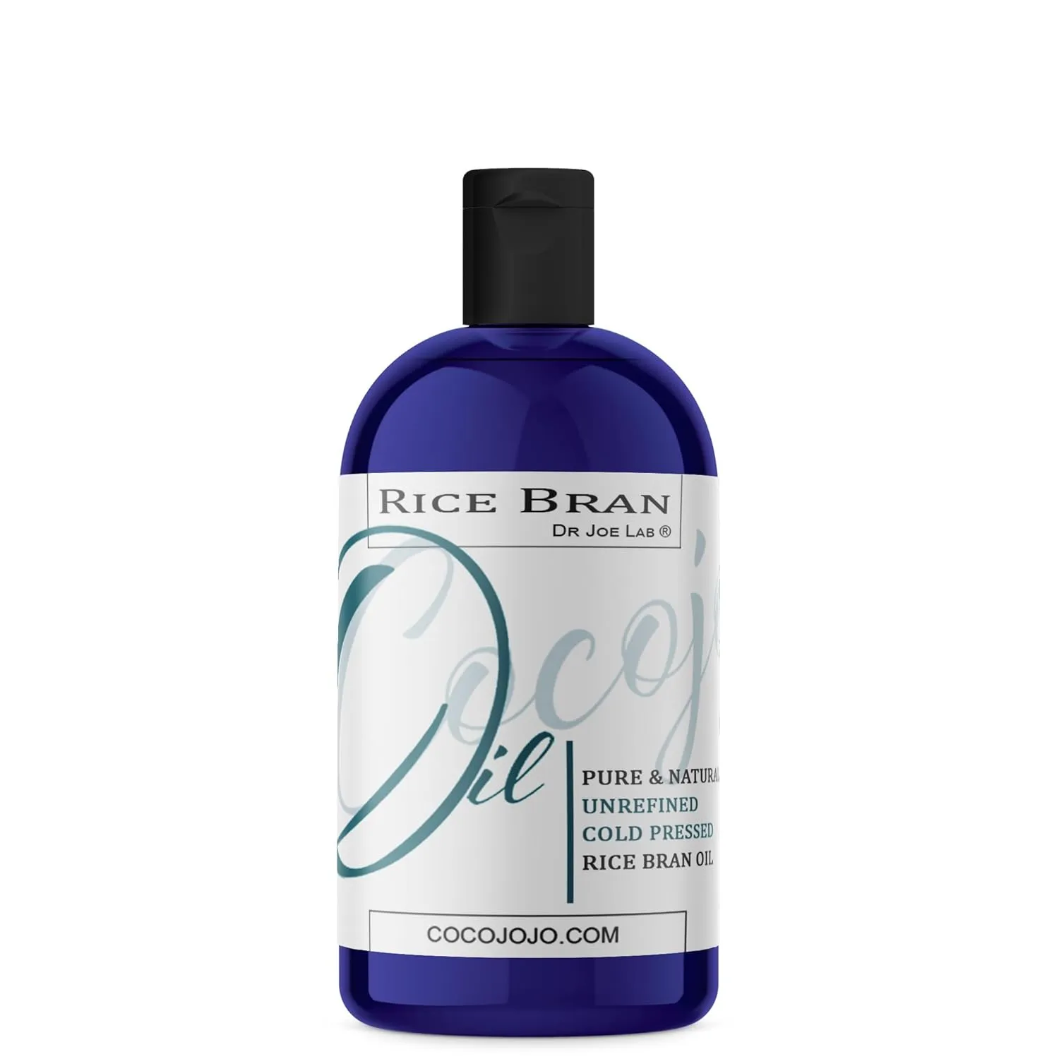 Dr Joe Lab Rice Bran Oil 16 oz Pure Natural Cold Pressed Unrefined Extra Virgin Rice Oil- for Hair Skin Body Nail and Beard - Moisturizing, Soothing, Hydrating, & Nourishing