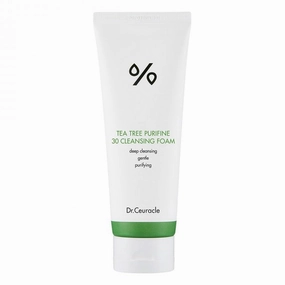Dr.Ceuracle Tea Tree Purifine 30 Cleansing Foam - Full Body Cleansing Foam That Also Moisturizes, and Protects Skin - Non-Allergenic - Non sensitizing - Daily Hydrating Skin Anti Acne - 150ml/5.07oz