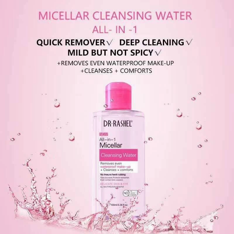 Dr.Rashel All-in-1 Micellar Cleansing Water Deep Action Gentle Moisture Makeup Remover Water
