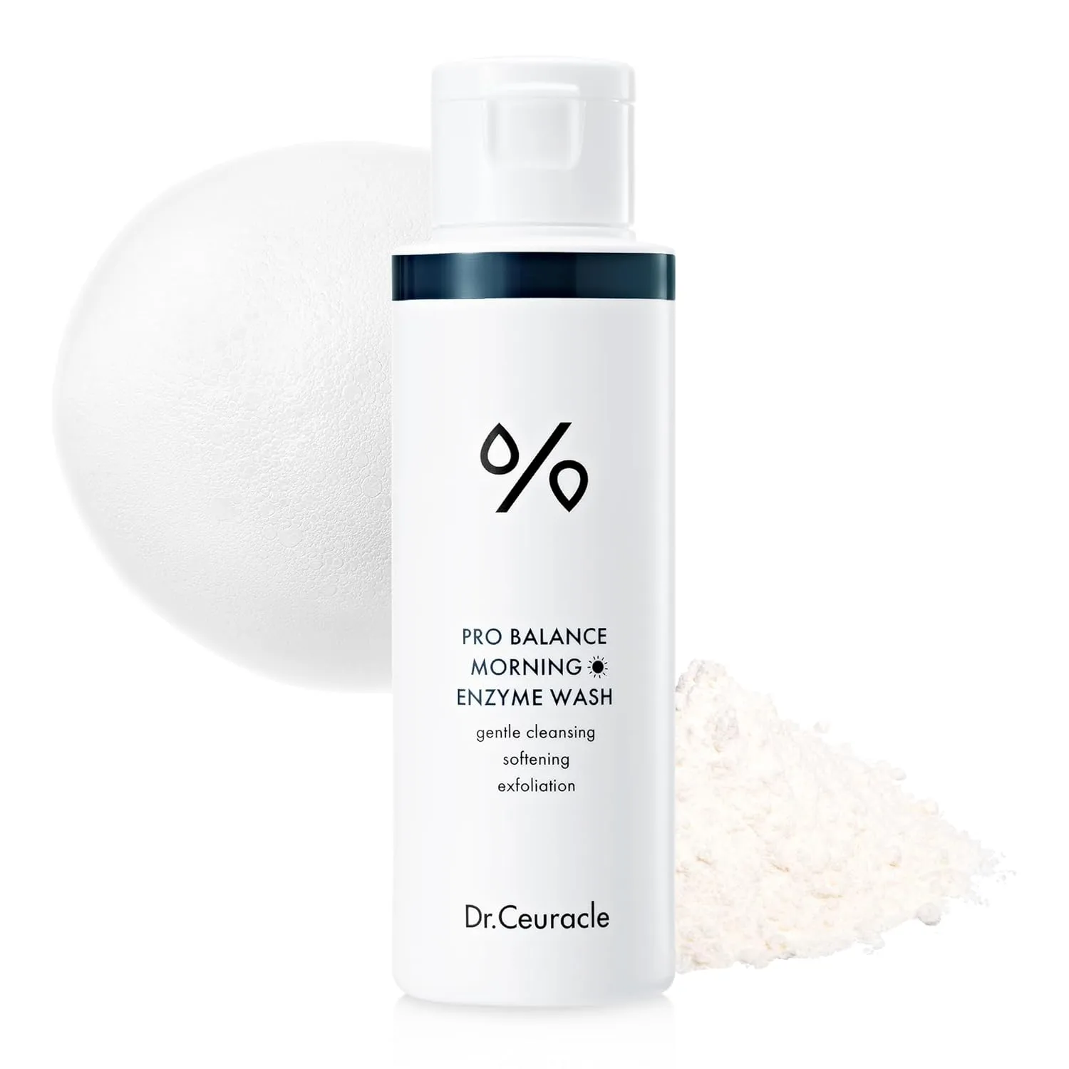 Dr.Ceuracle Pro Balance Enzyme Powder Face Wash - Morning Powder Wash with Natural Enzymes for Face (Morning Wash, 50g), Korean Facial Cleanser for AM Cleansing