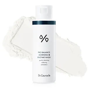 Dr.Ceuracle Pro Balance Enzyme Powder Face Wash - Morning Powder Wash with Natural Enzymes for Face (Morning Wash, 50g), Korean Facial Cleanser for AM Cleansing
