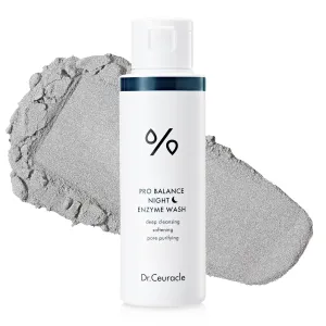 Dr.Ceuracle Pro Balance Enzyme Powder Face Wash - Night Powder Wash with Natural Enzymes for Face, Korean Facial Cleanser for PM Cleansing