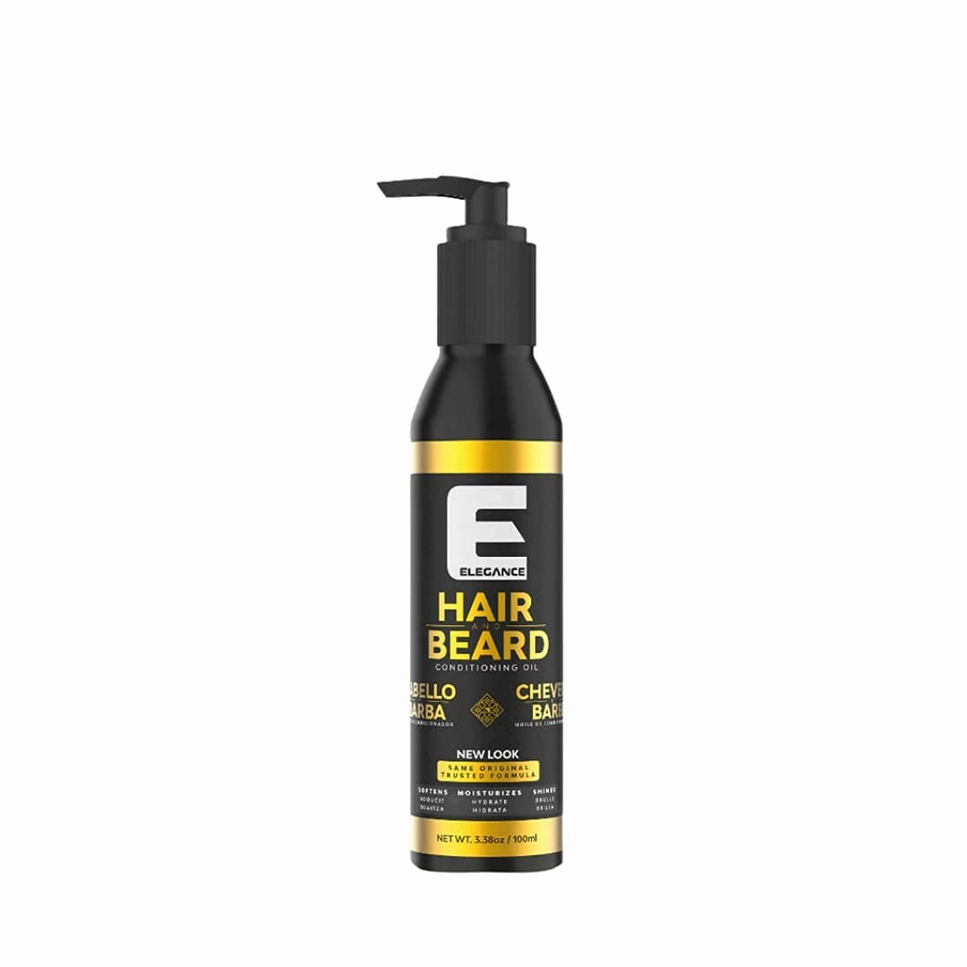 E Elegance Complete Care Bundle: Purifying Charcoal Peel Off Face Mask (8.45 Oz), Aloe Vera Exfoliating Facial Scrub (16.91 Oz) & Lightweight Hair & Beard Conditioning Oil (3.38 Oz) for Men and Women