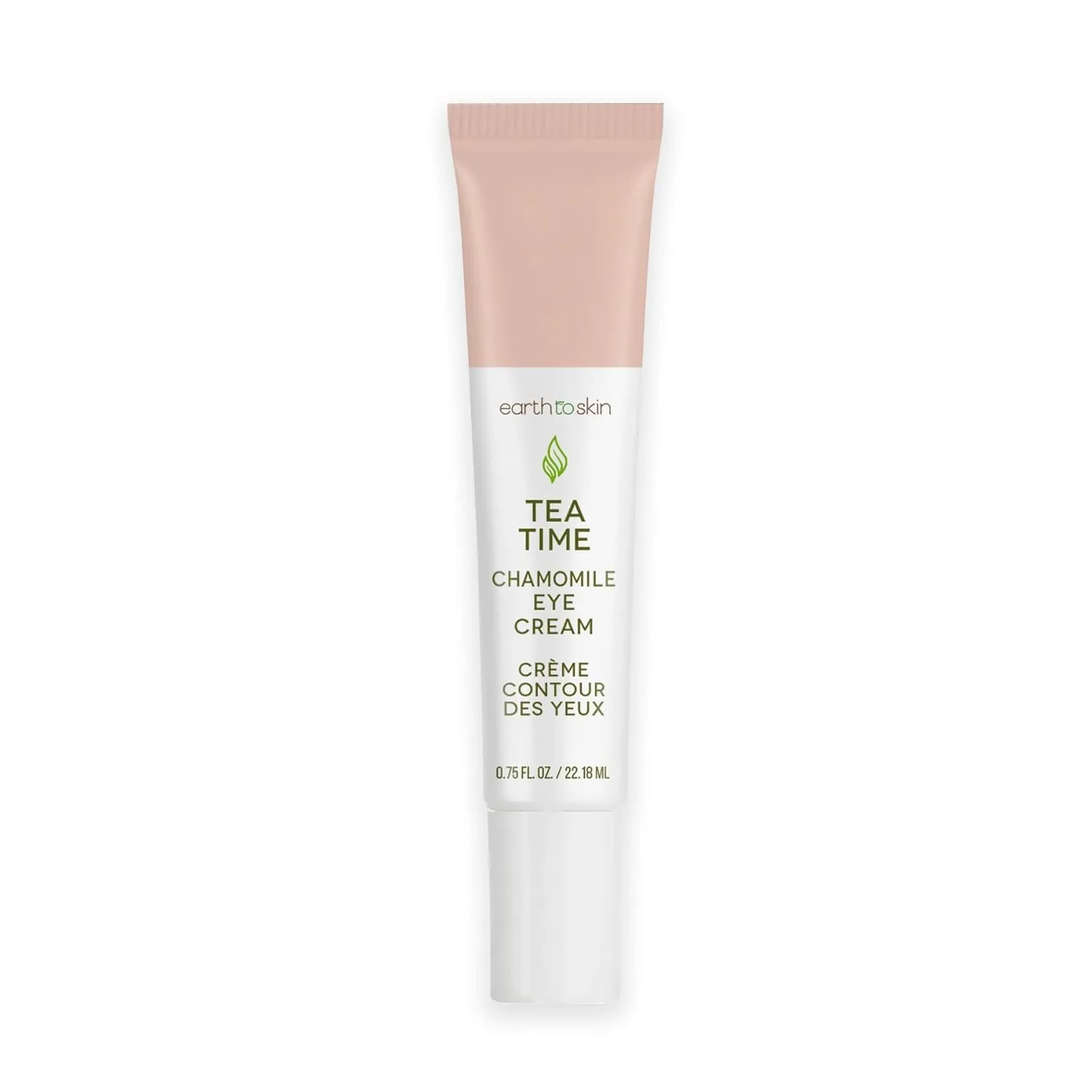 Earth To Skin Tea Time Chamomile Eye Cream – Hydrating & Soothing Eye Treatment with Vitamin E, Vitamin C & Jojoba Oil – 0.75 fl oz
