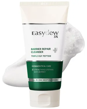 EASYDEW Barrier Repair Cleanser - Deep Pore Cleansing and Skin Barrier Enhancement Face Bubble Wash with Salicylic Acid, Hyaluronic Acid, Collagen, Niacinamide, Panthenol, DW-EGF Peptide 5.07 fl.oz.