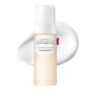 Echinacea Calming Moisture Peeling Bubble Foam (5.07 Fl. Oz,150ml) | Foaming Facial Cleanser Non-Stripping, Non-Sticky, Moisturizing, Exfoliating & Soothing Korean Skincare for Sensitive Skin