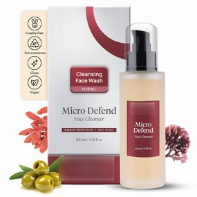 Ecosaa Anti Aging Face Cleanser for Men & Women | Vitamin C Face Cleanser for Oily Skin | Hydrating Face Wash with Green Tea