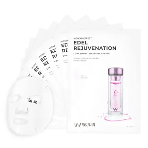 EDEL REJUVENATION MASK 1.05 fl Oz*10 pieces, Hydrating, Moisturizing, Skin Elasticity, Wrinkle Care, Hyaluronic Acid, Collagen, Centella Asiatica