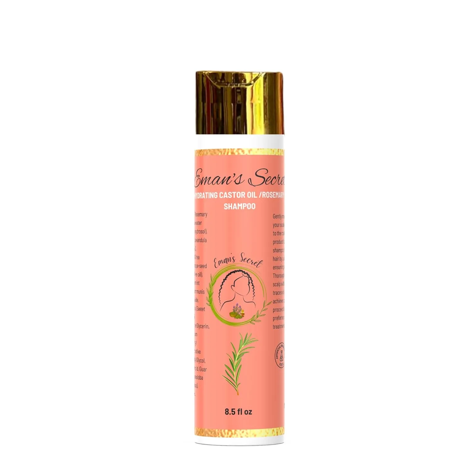 Eman's Secret Hydration Shampoo, Silky Hydration Detangling Hair Products, Moisture-Rich Shampoo for Hair, Treatment For Thick Curly Hair, Repair Damage and Prevent Frizz, (8.45 oz)