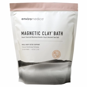 Enviromedica Magnetic Bentonite Clay Bath - Sodium & Calcium Bentonite Clay Bath Soak Powder with Himalayan Salt, Rejuvenating and Cleansing Body, Foot or Clay Mask for Face, 500g
