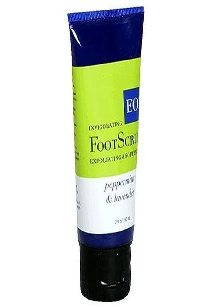 EO Invigorating Foot Scrub, Peppermint & Lavender, 2-Ounce Tubes (Pack of 3)