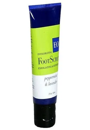 EO Invigorating Foot Scrub, Peppermint & Lavender, 2-Ounce Tubes (Pack of 3)