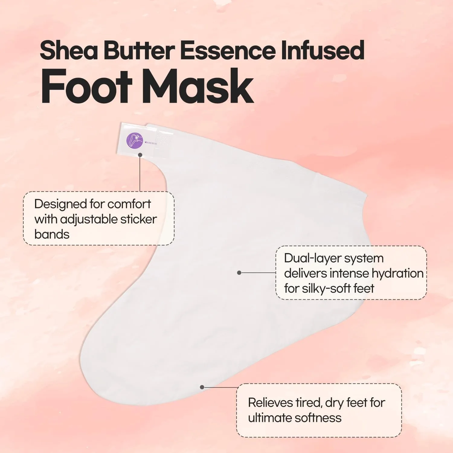 Epielle Moisturizing Foot Masks (Socks 6pk) for Foot Heel to Toe | Foot Cream & Lotion - Sunflower Seed Oil   Avocado Oil   Vitamin E, Mother's Day Gifts, Teacher's Appreciation