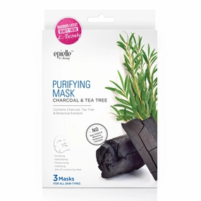 epielle Charcoal & Tea Tree Purifying Mask | 3ct