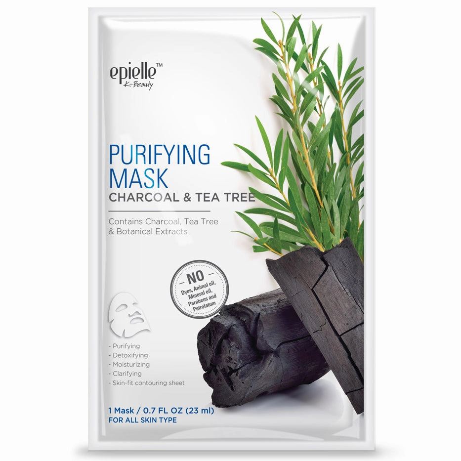 epielle Charcoal & Tea Tree Purifying Mask | 3ct