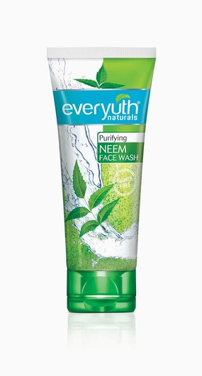 Ever;yuth Naturals Purifying Neem Face Wash|Antibacterial Neem & Tea Tree Oil|Hydrated, Clear & Healthy Skin|Paraben free|100% Soap Free|Oily, Dry, Normal, Combination & Sensitive Skin -150 g