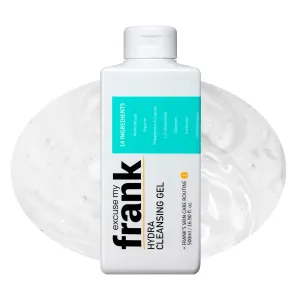 Excuse My Frank Hydra Cleansing Gel, Fragrance Free, Vegan, Oligo Hyaluronic Acid, Gentle & Hydrating Face Cleanser for Dry & Oily Skin, Non-Foaming, Korean Face Wash for Sensitive Skin, 16.9fl.oz
