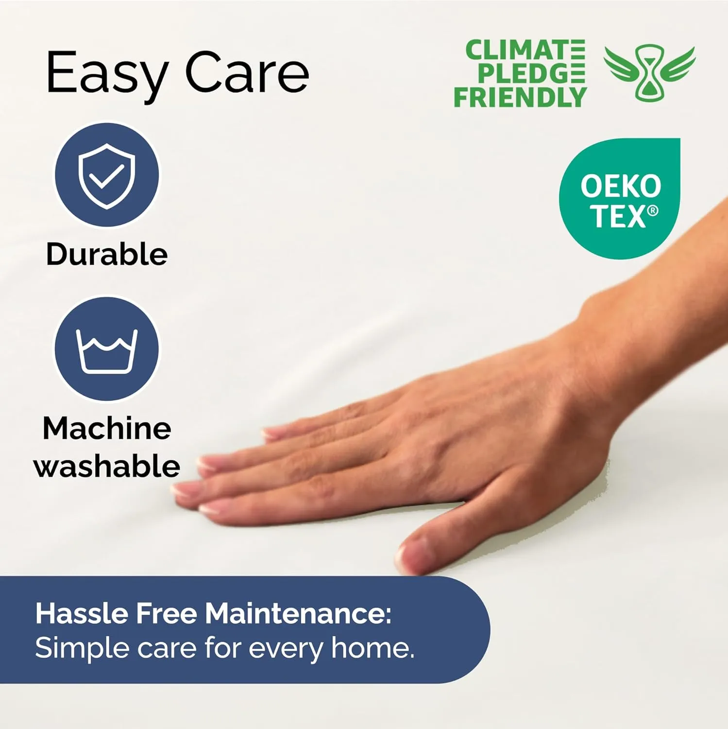 Extra Deep Twin Fitted Sheet - Hotel Luxury Single Fitted Sheet Only - Easily Fits 18 inch to 24 inch Mattress - Ultra Soft, Wrinkle Free with Extra Deep Pockets - Breathable & Comfy - Antique White