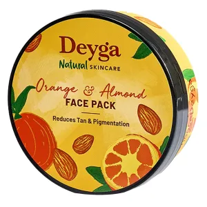 Face Pack – 100g | Herbal Clay Mask for Radiant, Refreshed Skin | For All Skin Types (Orange & Almond Face Pack)