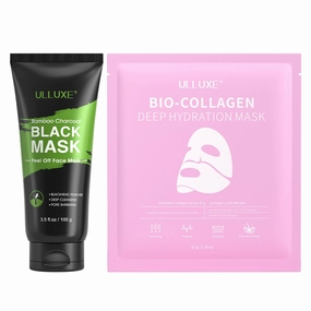 Face Masks Skincare, Blackhead Remover Mask and Collagen Face Sheet Mask, Pores Cleansing, Hydrating, Firming, Lifting, Facial Mask Gift for Women